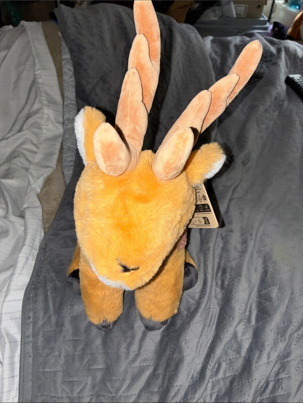 Cuddlekins Plush Antelope Deer Stuffed Animal Golden Brown